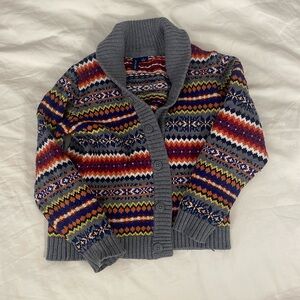 Janie and Jack Multicolor Cardigan Size 5